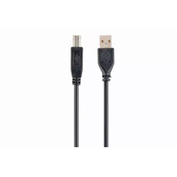 Cabo USB 2.0 GEMBIRD A macho B macho 2,0 m (6ft) – preto/embalagem a granel