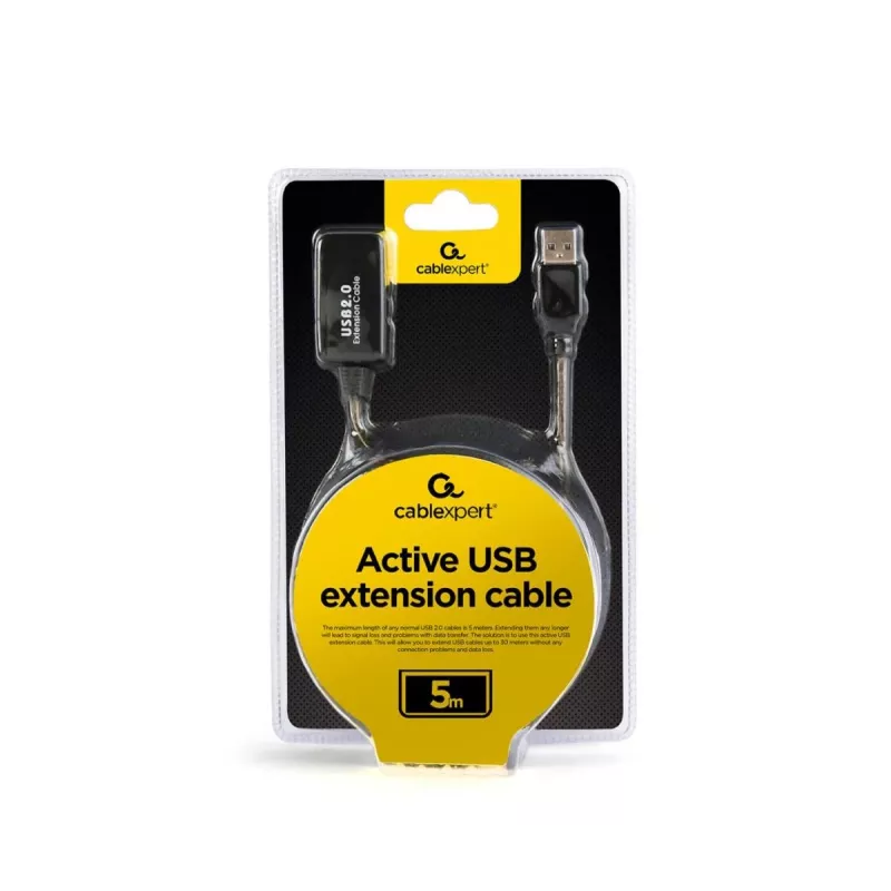 Cabo de extensão ativa USB 2.0 GEMBIRD - 5 m