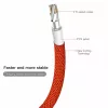 Cabo USB-A para Lightning Baseus Yiven 1,8 m, saída 2 A, vermelho, revestimento em elastómero termoplástico