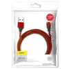 Cabo USB-A para Lightning Baseus Yiven 1,8 m, saída 2 A, vermelho, revestimento em elastómero termoplástico