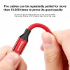 Cabo USB-A para Lightning Baseus Yiven 1,8 m, saída 2 A, vermelho, revestimento em elastómero termoplástico