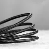 Cabo de carregamento rápido Cafule entrançado BASEUS - USB Type-A para Type-C 2A - 2 m - preto (nylon)