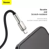 Cabo de transferência de dados Cafule Fast Charge BASEUS - USB Type-A para Lightning - 480 Mbit/s (2,4 A PD) - 1 m - preto