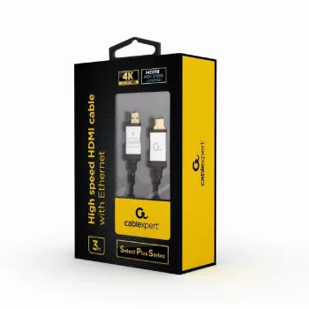 Cabo HDMI High-Speed com Ethernet GEMBIRD - Select Plus Series, 3 m