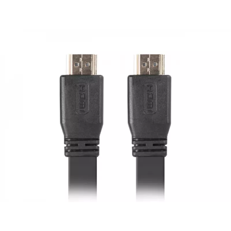 Cabo HDMI LANBERG - M/m V2.0 4k plano - 1 m preto