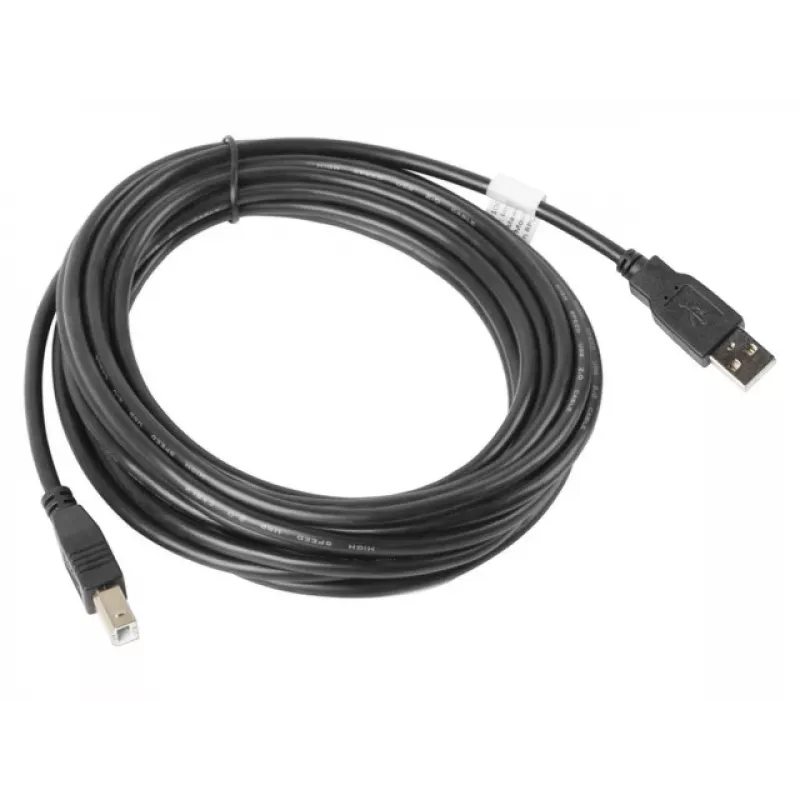 Cabo LANBERG USB-a(m)->USB-b(m) 2.0 5 m preto