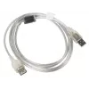Cabo USB LANBERG CA-USBE-12CC-0018-TR 1,8 m USB 2.0 A‑para‑A transparente
