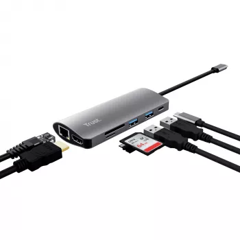 Trust Dalyx Placas/adaptadores de interface Interno HDMI, RJ-45, USB 3.2 Gen 1 (3.1 Gen 1)