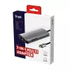 Trust Dalyx 23775 adaptador multiporta USB-C 7 em 1, USB-C 3.2, HDMI, RJ-45 Gigabit Ethernet, leitor SD/microSD, prateado