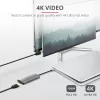 Trust Dalyx 23775 adaptador multiporta USB-C 7 em 1, USB-C 3.2, HDMI, RJ-45 Gigabit Ethernet, leitor SD/microSD, prateado