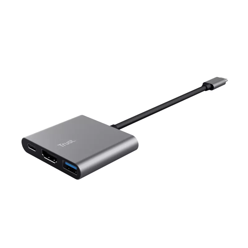 Trust Dalyx USB 3.2 Gen 1 (3.1 Gen 1) Type-C alumínio, preto