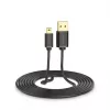 Cabo USB UGREEN 10385 Mini-USB 480 Mbit/s 1,5 m preto, carregamento rápido
