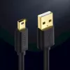 Cabo USB UGREEN 10385 Mini-USB 480 Mbit/s 1,5 m preto, carregamento rápido