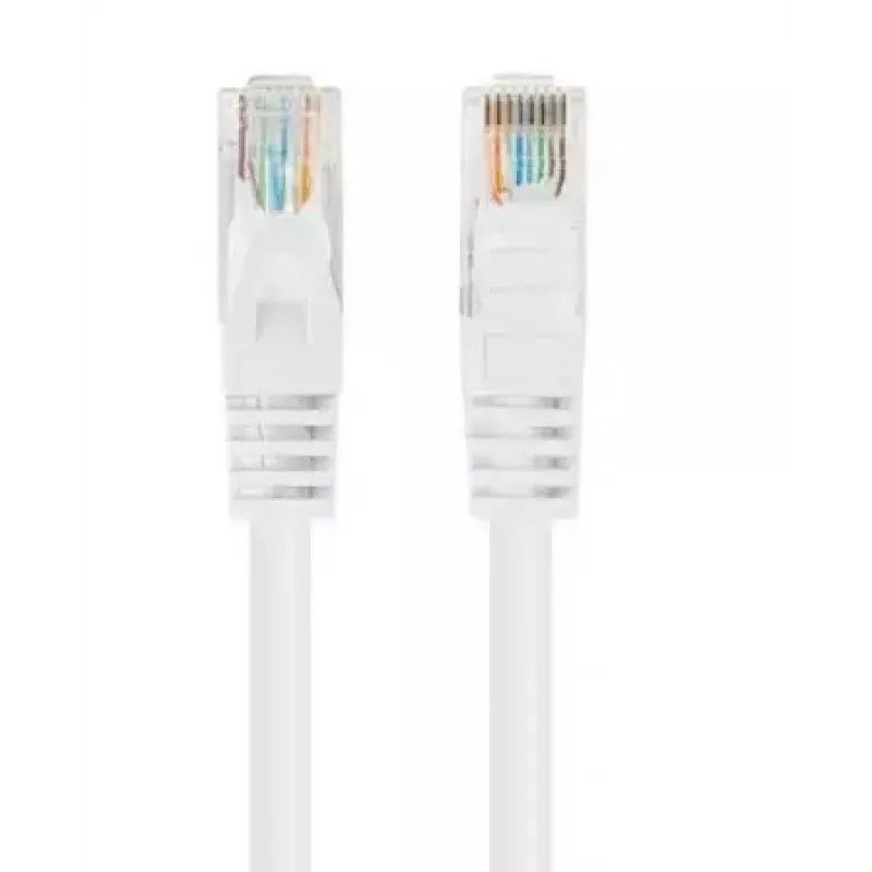 Lanberg PCU6-20CC-0100-W Cabo patch Cat6 U/UTP, 1 m, branco, 10 unidades