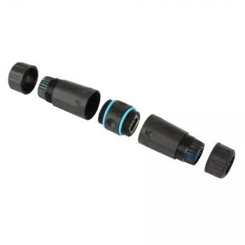 Adaptador de mudança de género Techly IWP-MD C6-IP68T RJ-45 preto