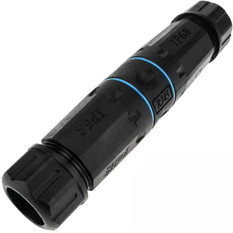 Adaptador de mudança de género Techly IWP-MD C6-IP68T RJ-45 preto
