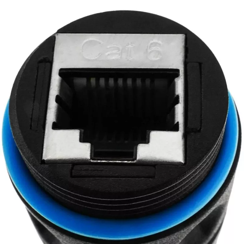 Adaptador de mudança de género Techly IWP-MD C6-IP68T RJ-45 preto