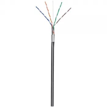 Cabo Techly F/UTP Hank Cat.5E CCA 305 m sólido exterior preto ITP8-RIS-0305LO