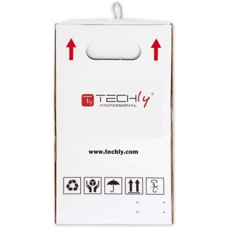 Cabo de rede TECHLY Cat6 S/FTP ITP9-RIS-0305, 305 m, 250 MHz, CCA, cinzento