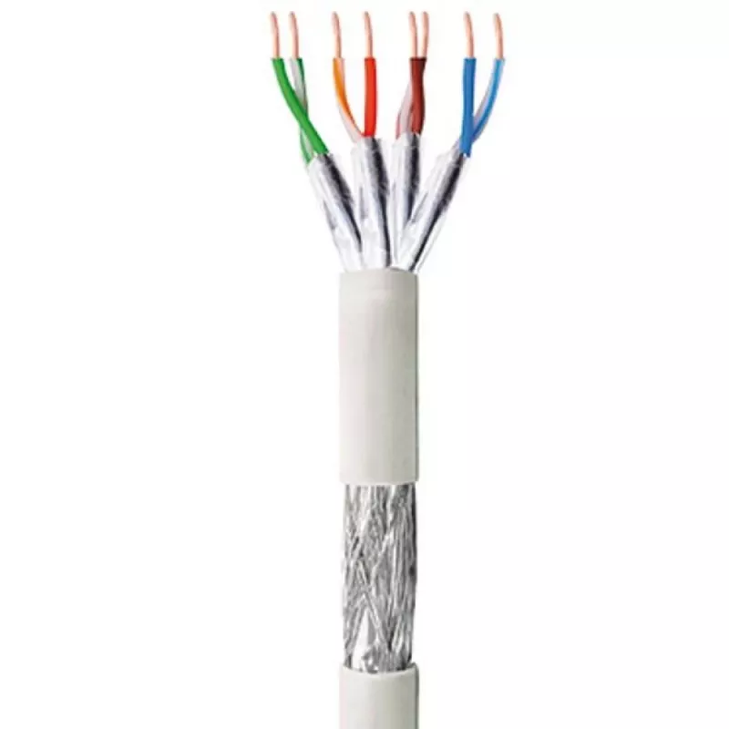 Cabo de rede TECHLY Cat6 S/FTP ITP9-RIS-0305, 305 m, 250 MHz, CCA, cinzento