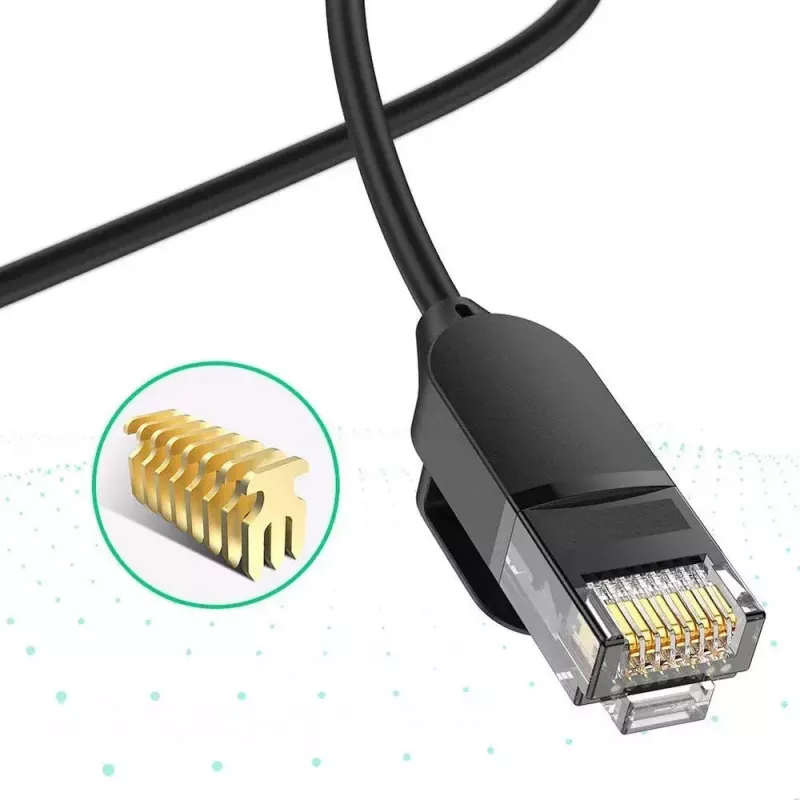 UGREEN NW122 cabo de rede Cat6A UTP, RJ45, 3 m, preto, até 10 Gb/s