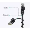 UGREEN NW122 cabo de rede Cat6A UTP, RJ45, 3 m, preto, até 10 Gb/s