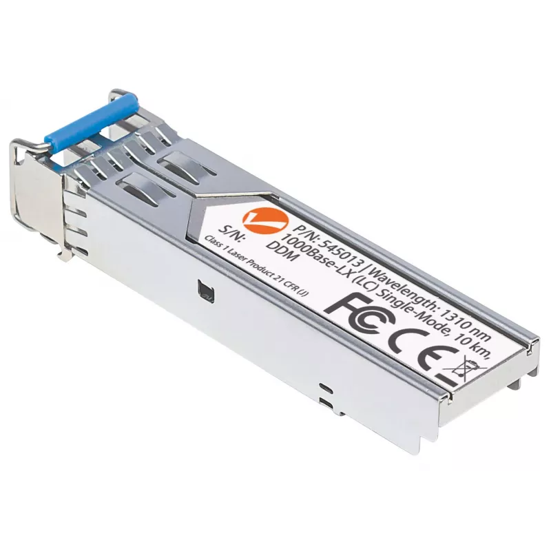 Módulo transceptor ótico Intellinet, SFP fibra Gigabit, porta 1000Base-Lx (LC) monomodo, 10 km, comprimento de onda 1310 nm, compatível com MSA, equivalente a Cisco GLC-LH-SM, Ethernet, fibra ótica, três anos de garantia
