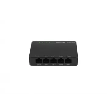 Switch LANBERG Dsp2-1005-12v 5x 1Gb/s não gerido Gigabit Ethernet de secretária 12V