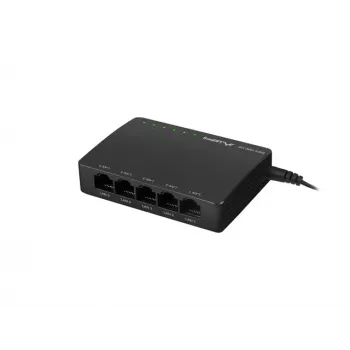 Switch LANBERG Dsp2-1005-12v 5x 1Gb/s não gerido Gigabit Ethernet de secretária 12V
