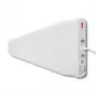 Antena 4G LTE exterior QOLTEC 57021 — ganho 18 dBi, 600–2700 MHz, 50 Ω, 50 W, caixa de plástico branca
