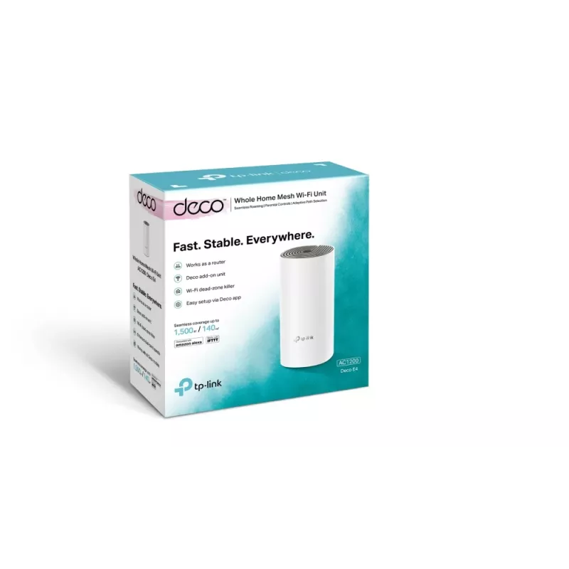 Sistema Mesh Wi-Fi TP-Link AC1200 Whole Home, branco, cinzento, interno, router Mesh, LAN, WLAN, Dualband (2,4 GHz / 5 GHz), Wi-Fi 5 (802.11ac)