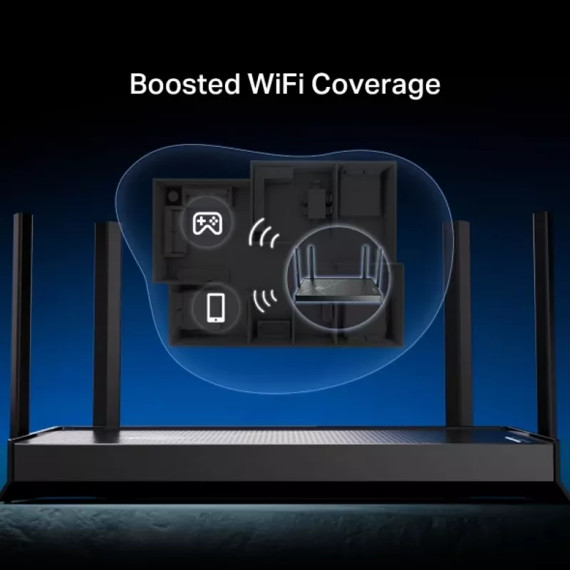 Router wireless TP-Link Archer BE3600 2,5 Gigabit Ethernet Dualband (2,4 GHz / 5 GHz) preto