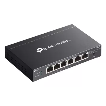 Switch de rede TP-Link Omada ES206GP Managed Gigabit Ethernet (10/100/1000) Power over Ethernet (PoE) preto