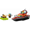 Conjunto LEGO Barco de Resgate dos Bombeiros 60373 — série City, 144 peças, 3 minifiguras, idade 5+, dimensões 80×230×70 mm