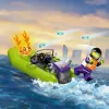Conjunto LEGO Barco de Resgate dos Bombeiros 60373 — série City, 144 peças, 3 minifiguras, idade 5+, dimensões 80×230×70 mm