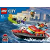 Conjunto LEGO Barco de Resgate dos Bombeiros 60373 — série City, 144 peças, 3 minifiguras, idade 5+, dimensões 80×230×70 mm