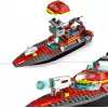 Conjunto LEGO Barco de Resgate dos Bombeiros 60373 — série City, 144 peças, 3 minifiguras, idade 5+, dimensões 80×230×70 mm