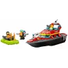 Conjunto LEGO Barco de Resgate dos Bombeiros 60373 — série City, 144 peças, 3 minifiguras, idade 5+, dimensões 80×230×70 mm