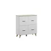 Cama Meble LOTTA 110 4D aparador, branco + carvalho Sonoma