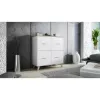 Cama Meble LOTTA 110 4D aparador, branco + carvalho Sonoma
