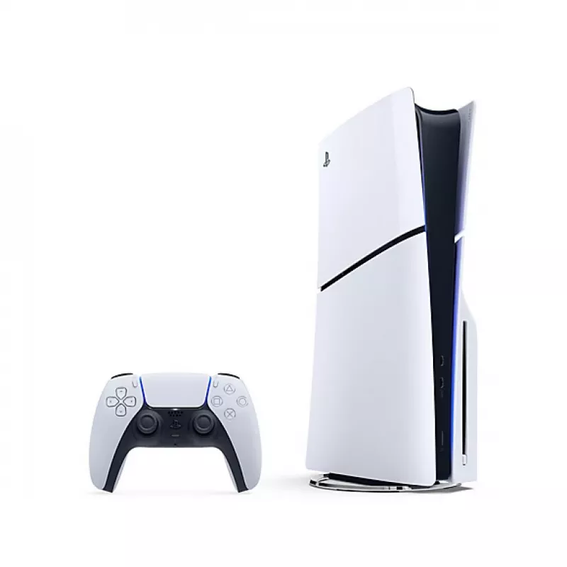 Sony PlayStation 5 (grupo de modelos - Slim), PlayStation 5, preto, branco, 16384 MB, GDDR6, 448 GB/s, AMD