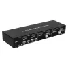 Comutador KVM Techly IDATA DP-KVM2 preto