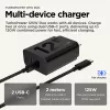 Carregador Motorola TurboPower 125W Duo Universal preto AC carregamento rápido para interiores