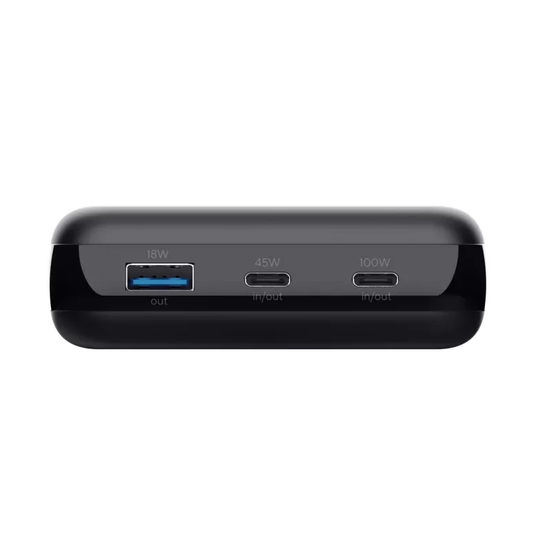Trust Laro - Powerbank - 20000 mAh - 100 Watt - 5 A - QC 3,0, Power Delivery 3,0 + PPS - 3 portas de saída (4 pin USB Type A (QC 3,0), 2 x 24-