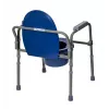 Cadeira sanitária dobrável ActionMed KT100AM — estrutura em polietileno, altura ajustável, recipiente de 5 l, peso máximo do utilizador 120 kg