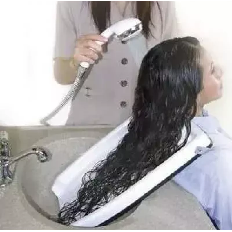 Bacia de escoamento para lavagem de cabelo SUNDO 47090, bacia branca 450 mm de profundidade x 330 mm de largura