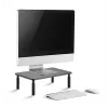 Suporte de mesa autónomo para monitor GEMBIRD MS-TABLE-01 – um ecrã, capacidade 20 kg, preto, ajuste manual de altura 100–140 mm