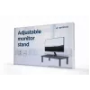 Suporte de mesa autónomo para monitor GEMBIRD MS-TABLE-01 – um ecrã, capacidade 20 kg, preto, ajuste manual de altura 100–140 mm