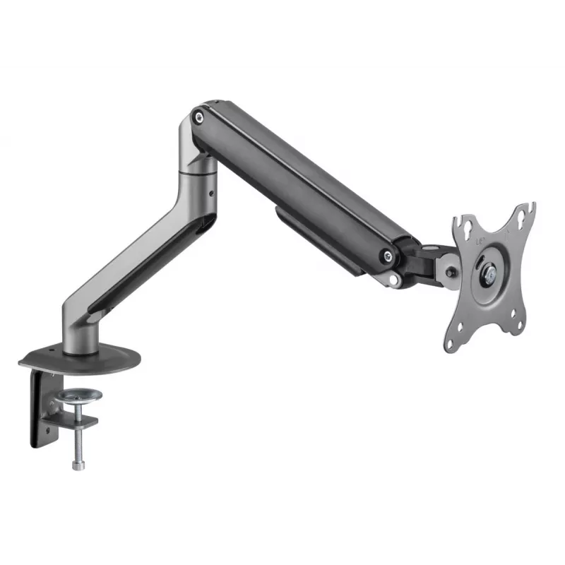 Suporte para monitor Gembird MA-DA1-05 fixação à mesa/passagem pela mesa para ecrãs de 17–32 inch, VESA 75x75–100x100, carga máx. 9 kg, cinzento