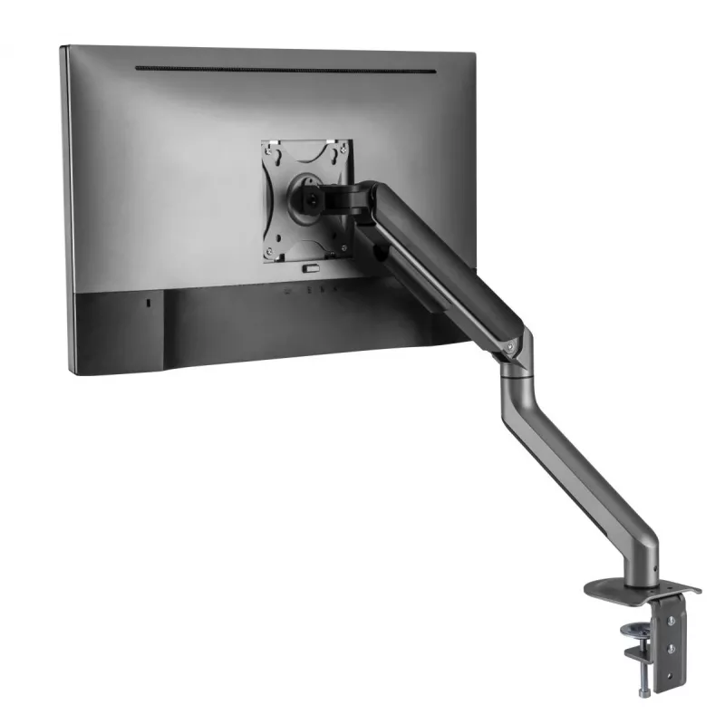 Suporte para monitor Gembird MA-DA1-05 fixação à mesa/passagem pela mesa para ecrãs de 17–32 inch, VESA 75x75–100x100, carga máx. 9 kg, cinzento